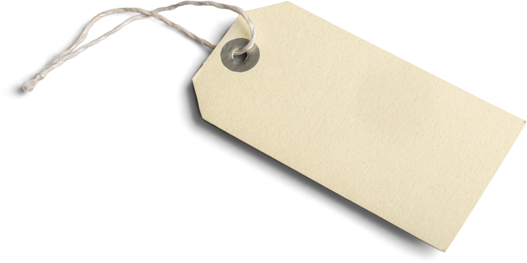 Blank Price Tag